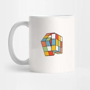 Retro colorful design with Rubik’s cube Mug